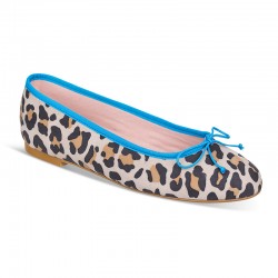 Leopard and blue suede...