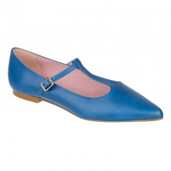 Blue ballerina with T buckle