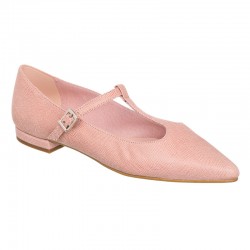 Nude pointed ballerina with...