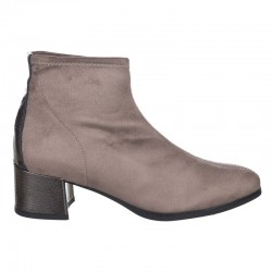 Taupe lycra ankle boot